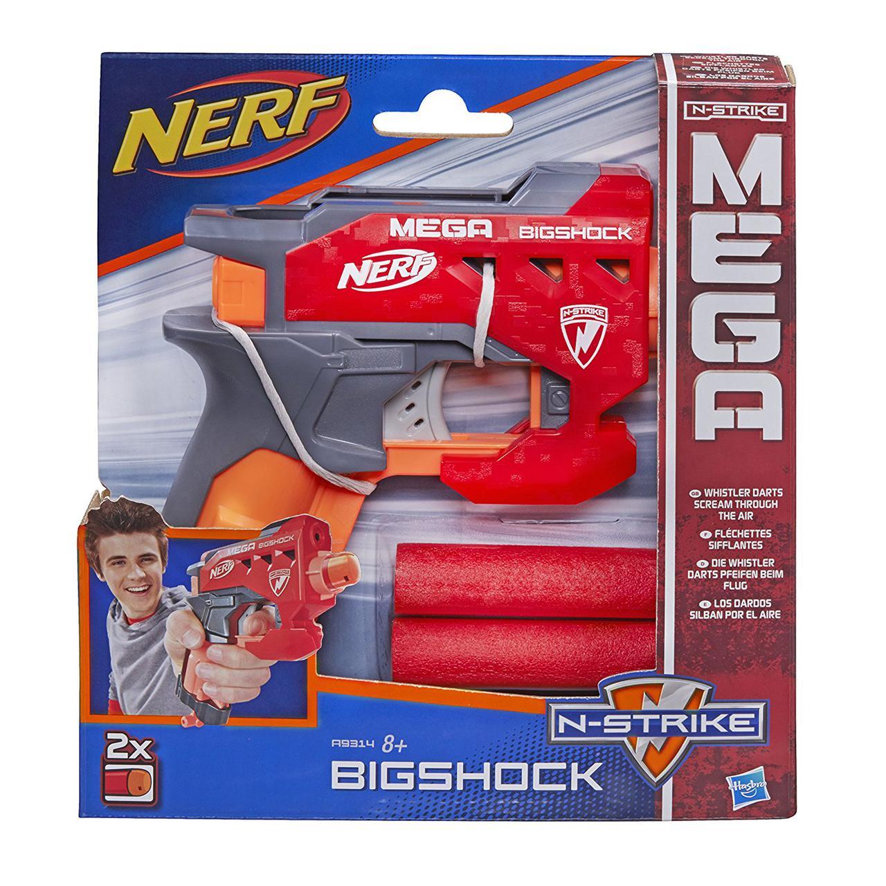 

Пистолет Hasbro Нерф с большими стрелами - Bigshock, N-Strike Mega, Nerf, -143452