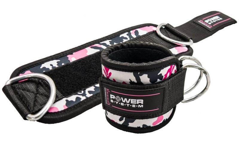 

Манжеты на лодыжку Power System Ankle Strap Camo PS-3470 Pink-Black - 145367