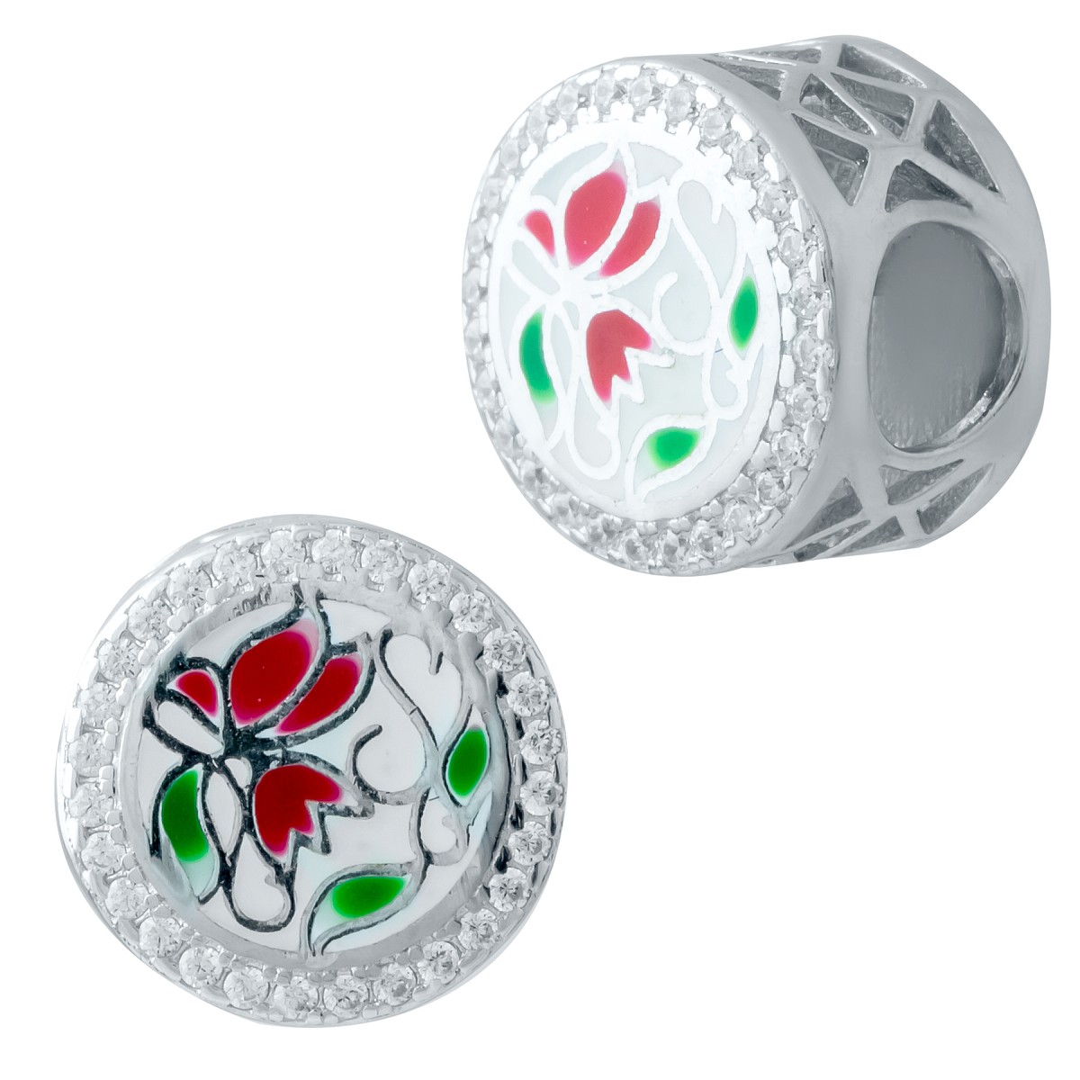 

Серебряный шарм SilverLine с емаллю