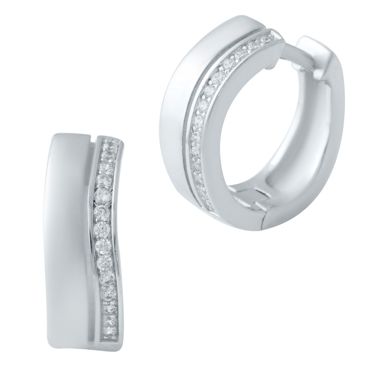 

Серебряные серьги SilverLine с фианитами
