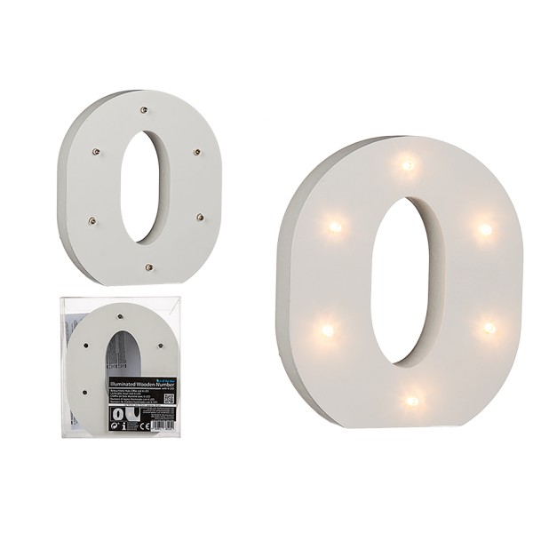 

Буква О декоративная с LED подсветкой