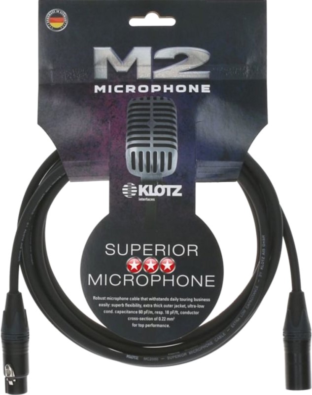 

Кабель микрофонный Klotz M2 Superior Microphone Cable 2 м (228277)