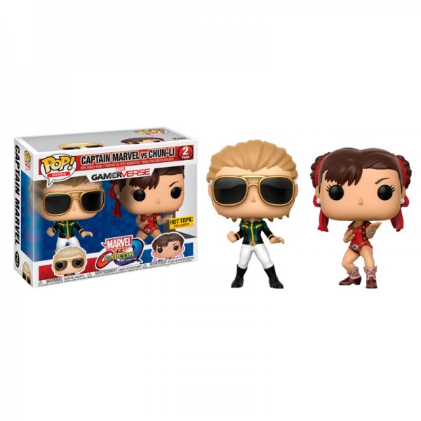 

Фигурка Funko POP! 2-Pack: Capcom vs. Marvel: Captain Marvel vs Chun-Li Vinyl Figures Limited, 23978