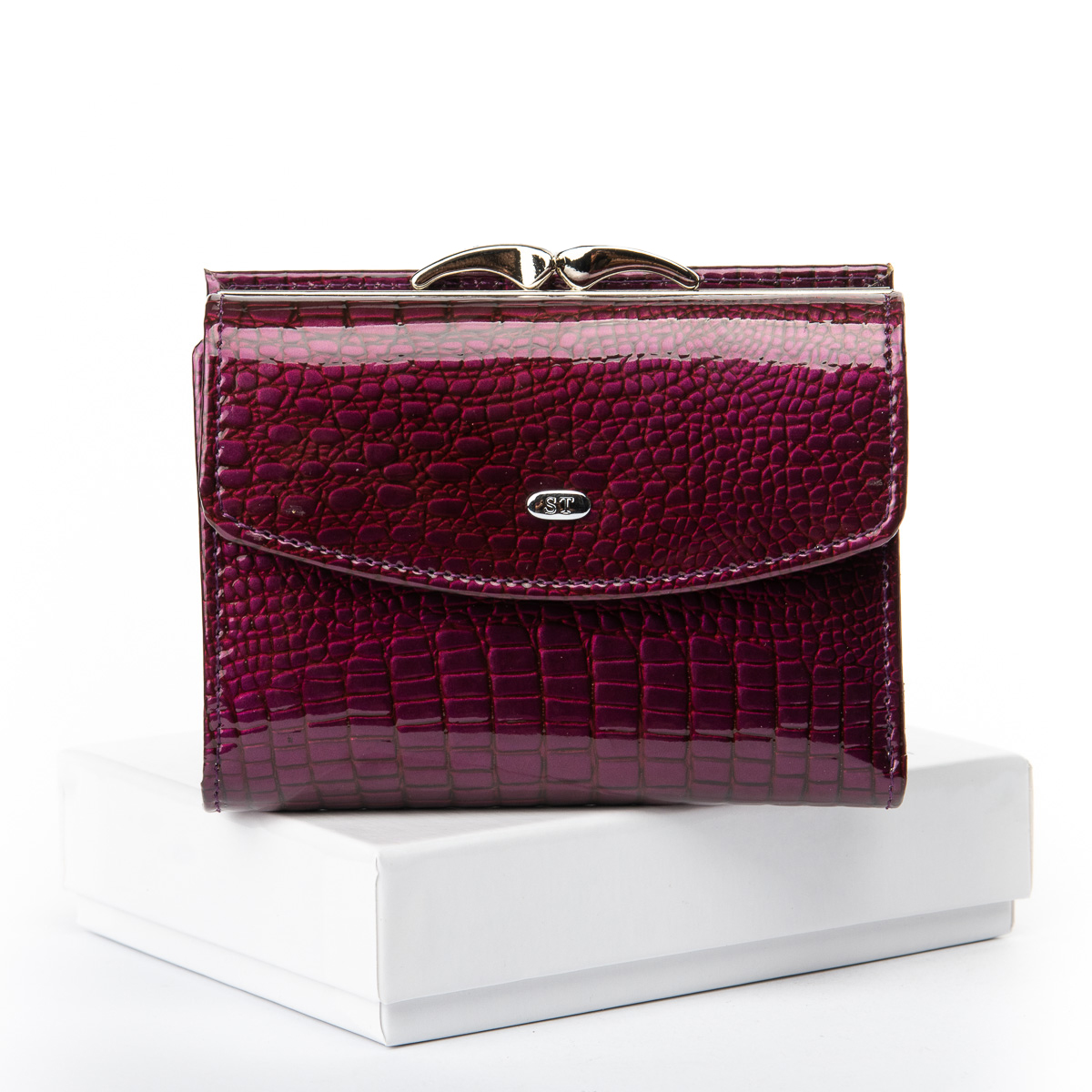 

Женский кожаный кошелек ST 31330 purple-red