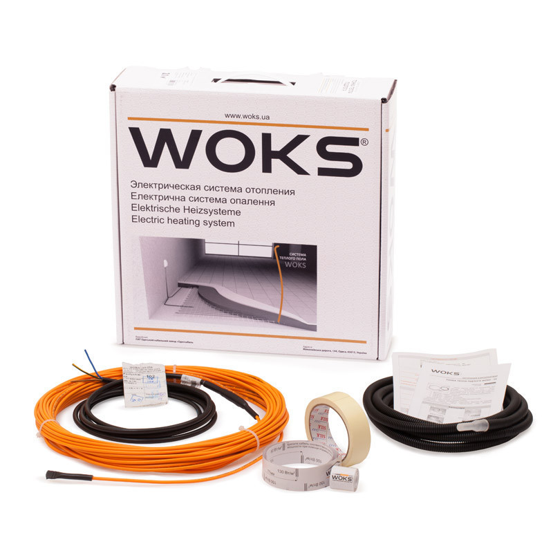 

Тонкий нагревательный кабель для теплого пола Woks-10 450 Вт (2,9-3,8 м2)