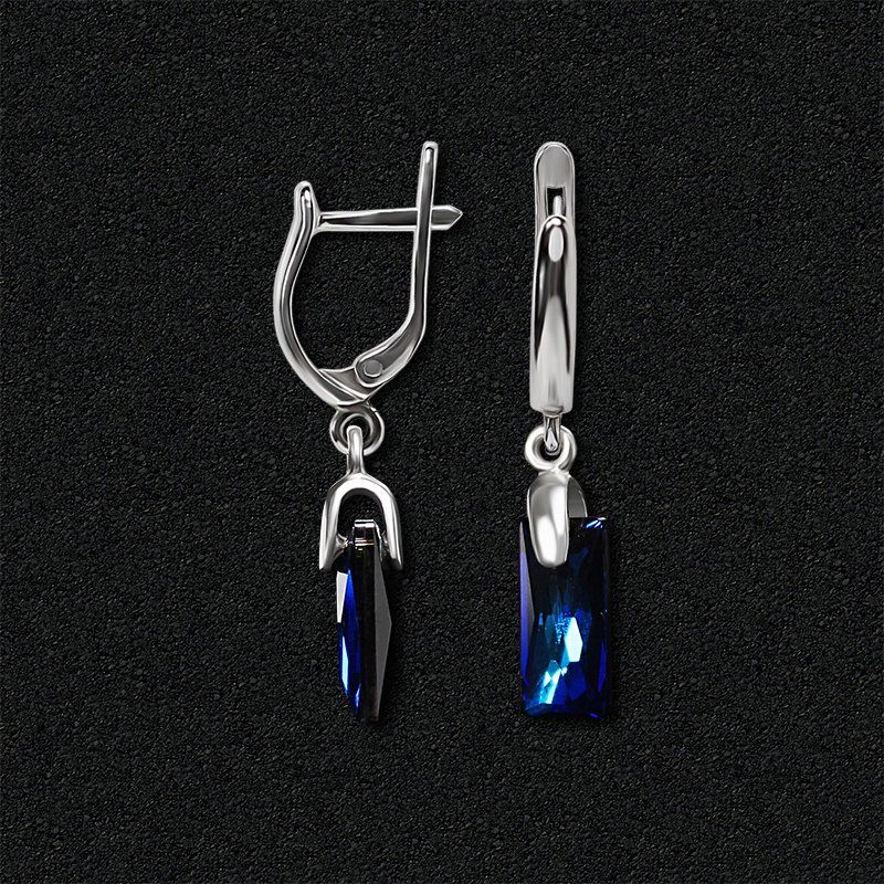 

Серебряные серьги Swarovski 2308-BB