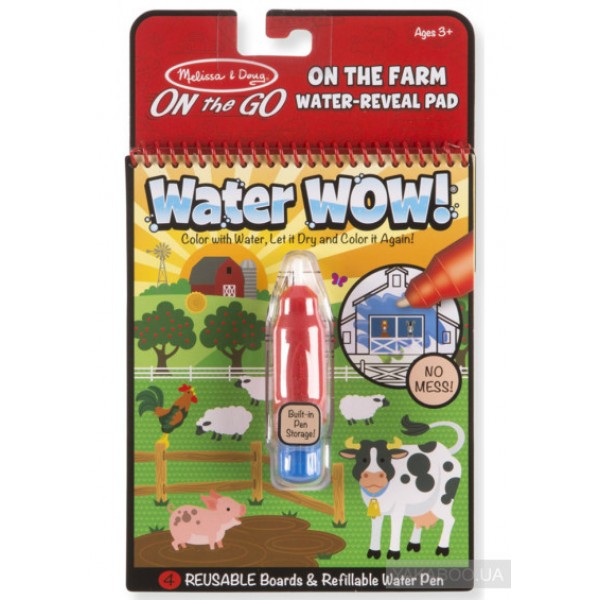 

Волшебная водная раскраска Домашняя ферма Water Wow Farm Melissa&Doug MD19232