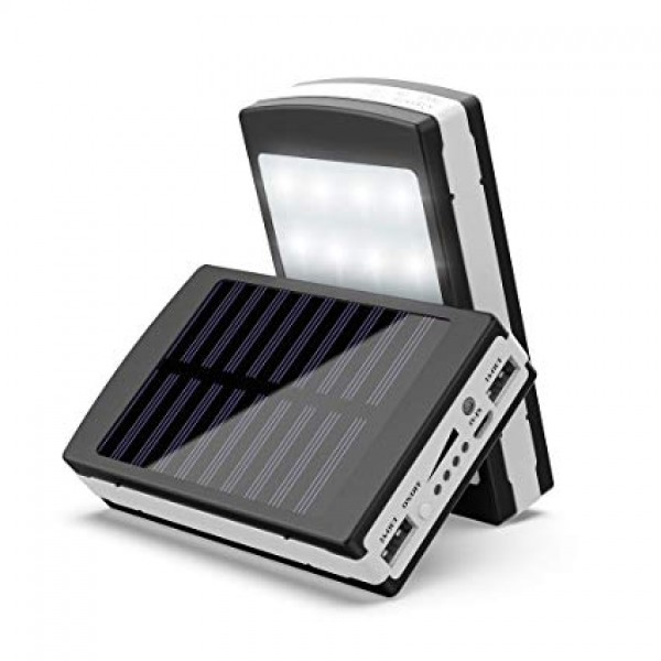 

Power Bank Solar Charger 30000mAh, черный