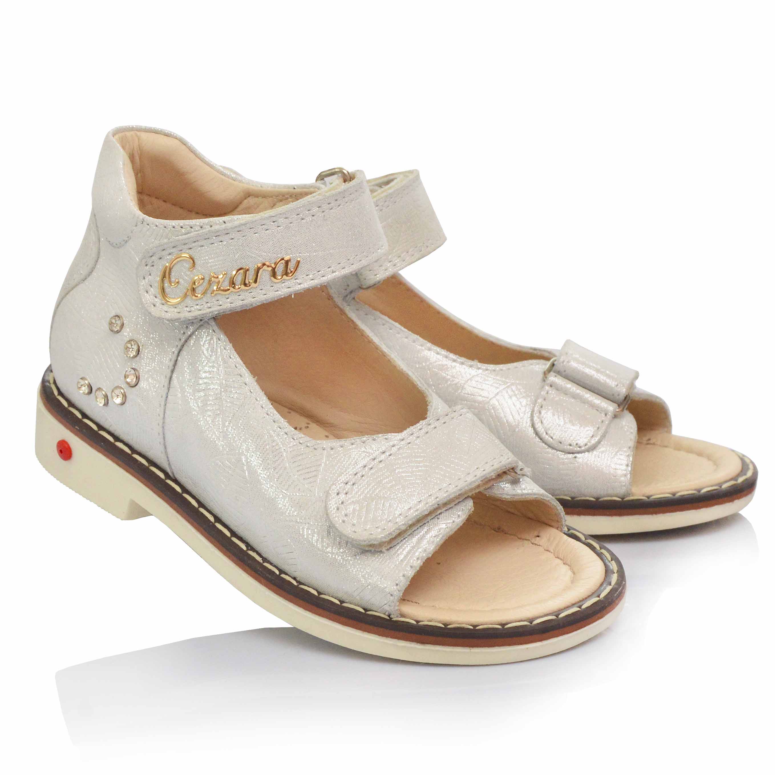 

Босоножки Cezara Orthopedic 22 Серебристые (077-07)