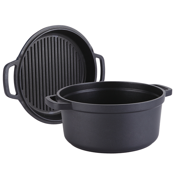 

Кастрюля Maestro с крышкой-сковородкой гриль 28 см 6.7 л Graphite (MR-4128)