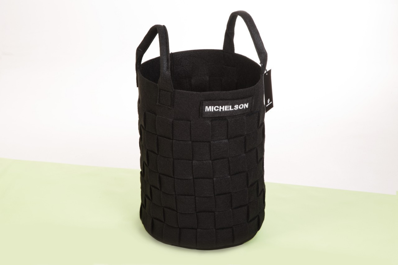 

Корзина для белья, игрушек, инструментов Michelson 51см*25см черная