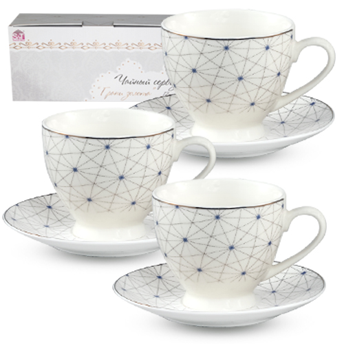 

Чайный набор S&T Грани золота из 12 приборов (041-12-220)