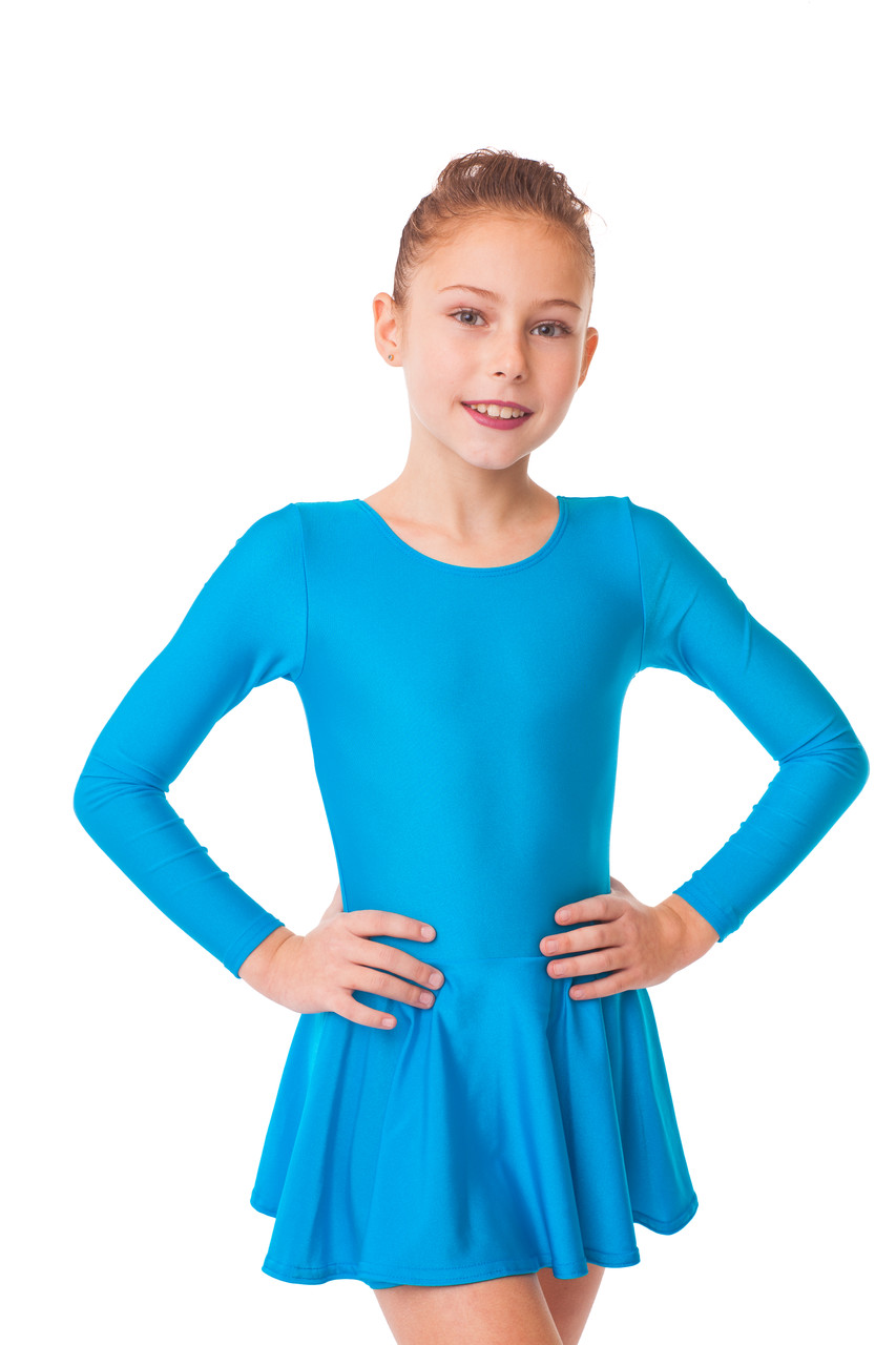 

Купальник с юбкой для танцев и гимнастики Motus KKU-001-LBl М (128-140см) голубой