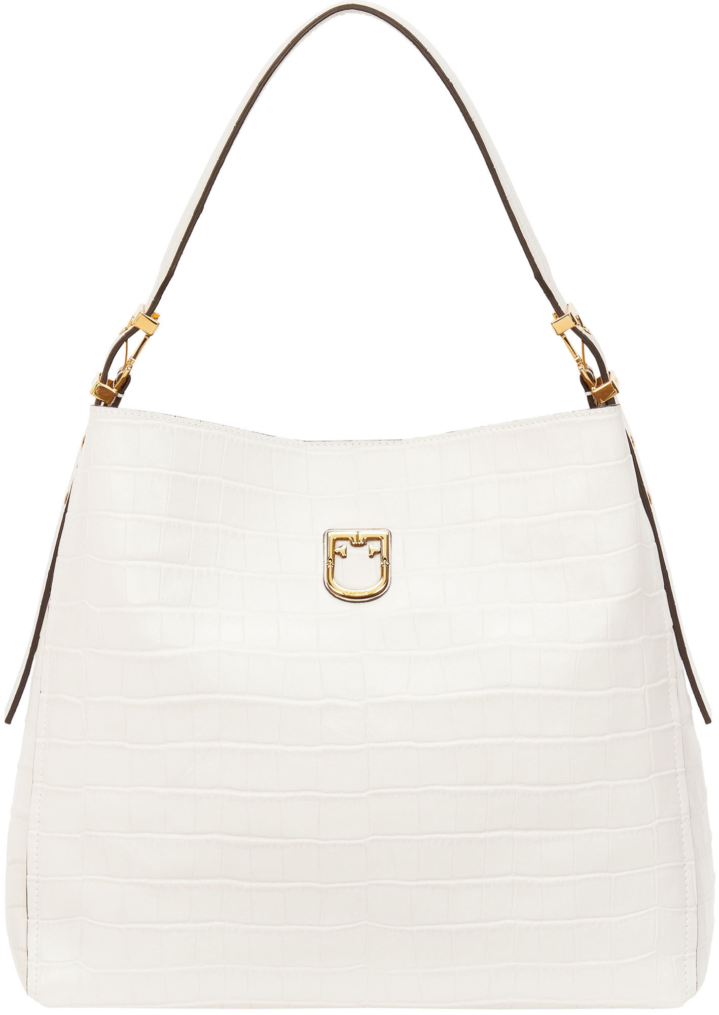 

Женская сумка из натуральной кожи Furla Belvedere M Hobo 1008000 Белая