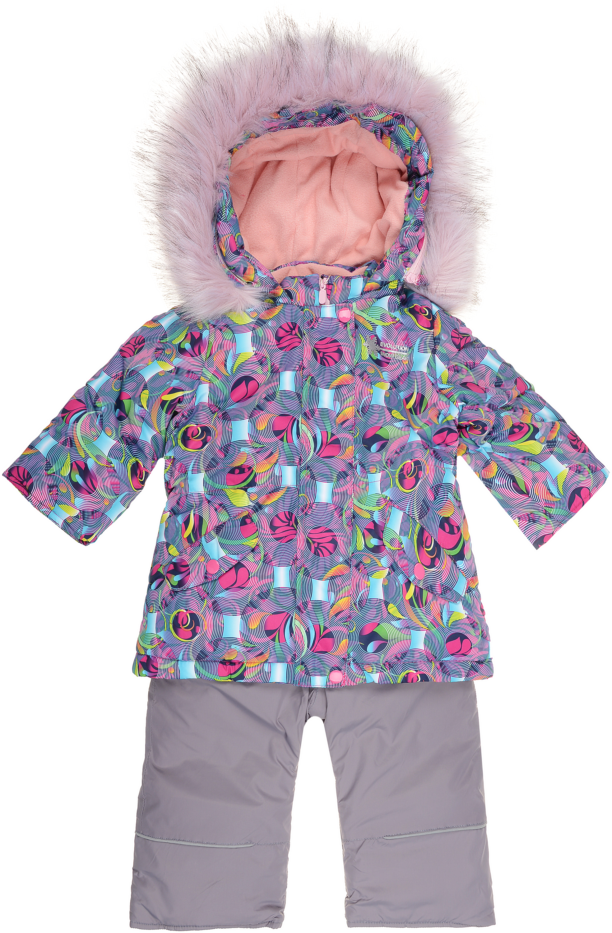 

Зимний комплект (куртка + полукомбинезон) Evolution 29-ЗД-19 80 см Бирюзовый/Серый