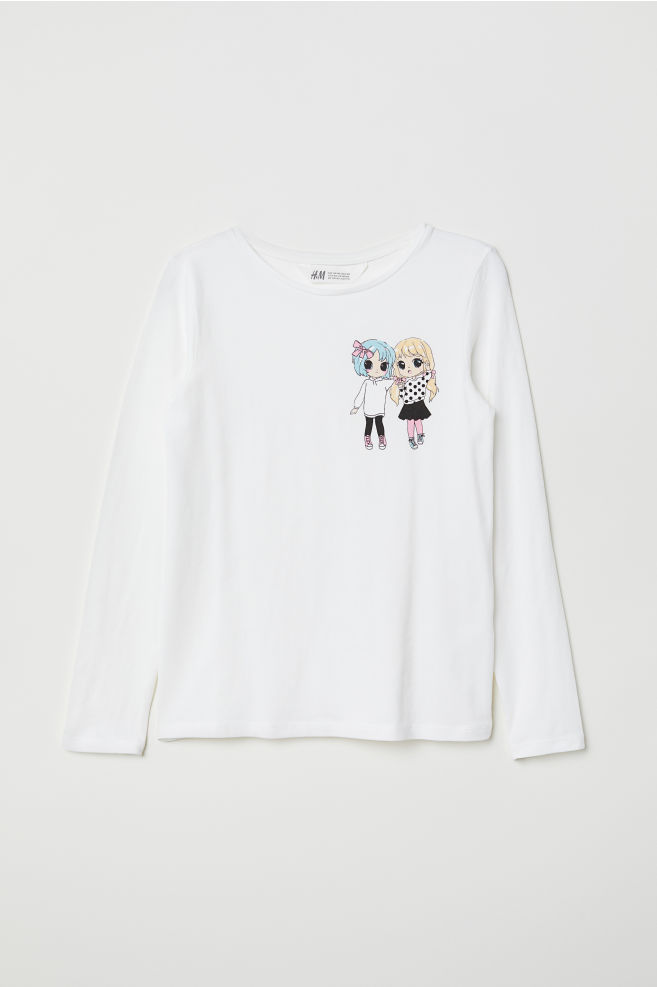 

Футболка с длинными рукавами H&M P4005 98 - 104 см Белая (P-100341)