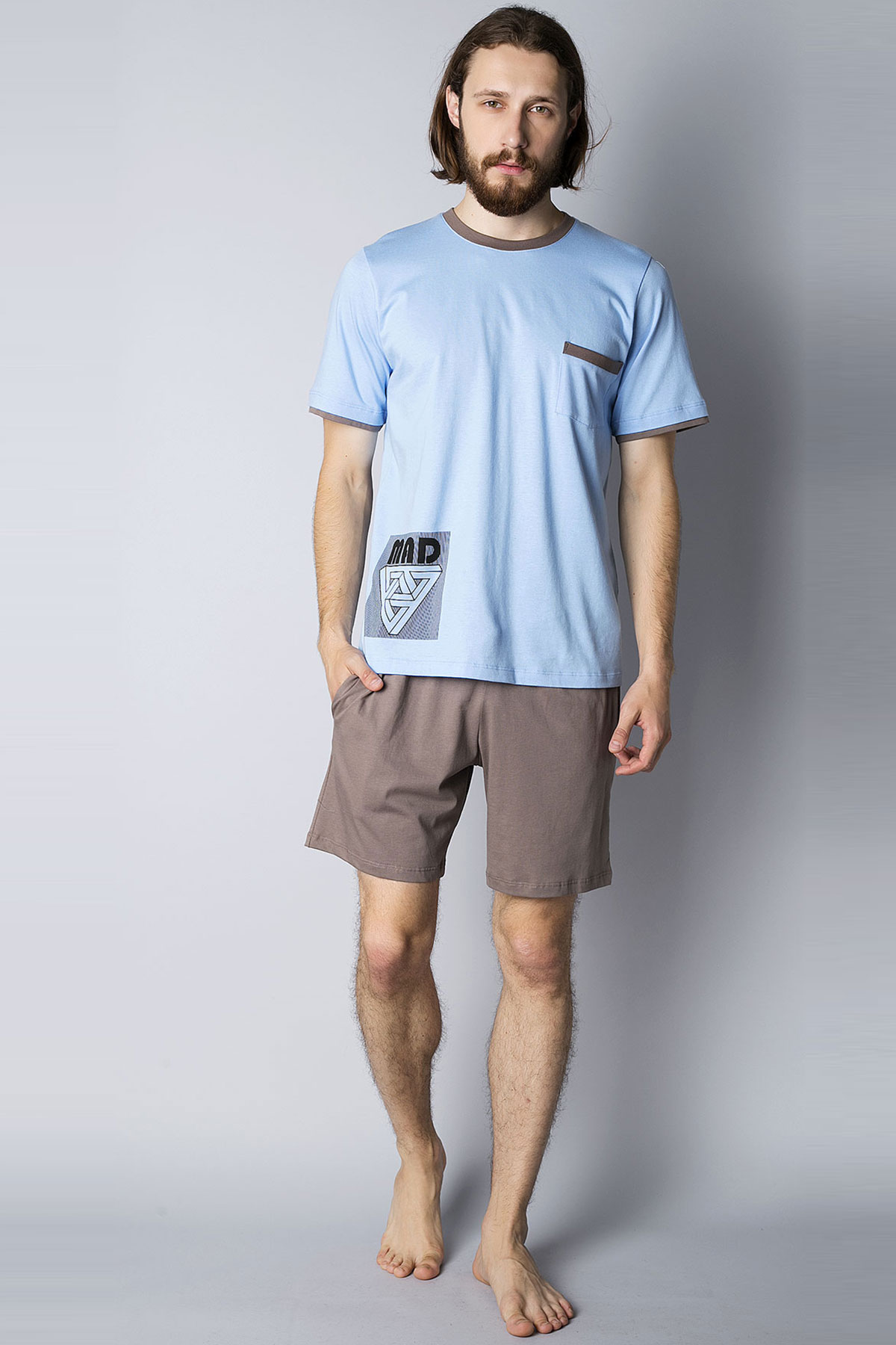 

Пижама мужская Homewear MAD 32593P M Bleu