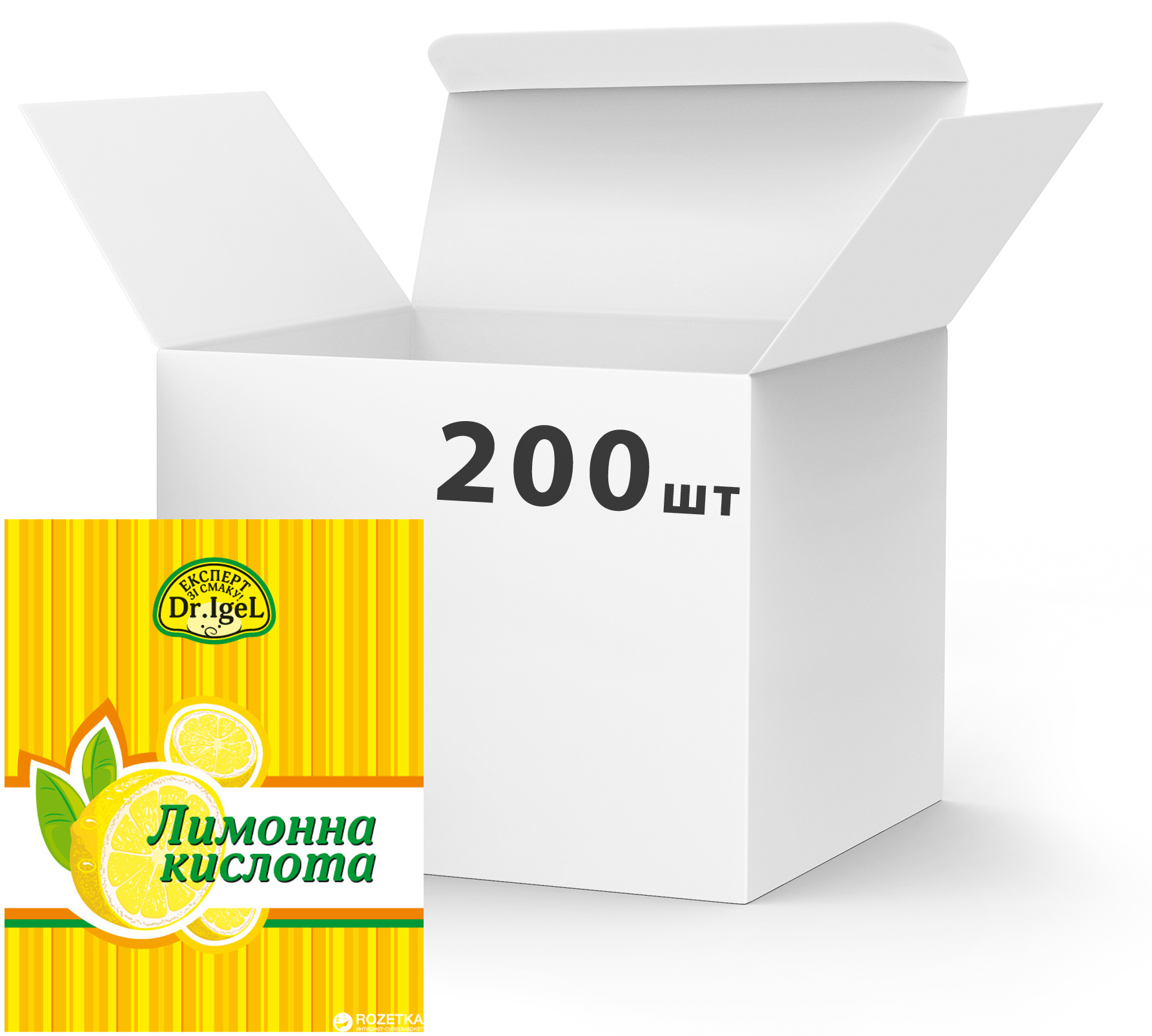 Акция на Упаковка лимонной кислоты Dr.IgeL 20 г х 200 шт (24820155170263) от Rozetka UA