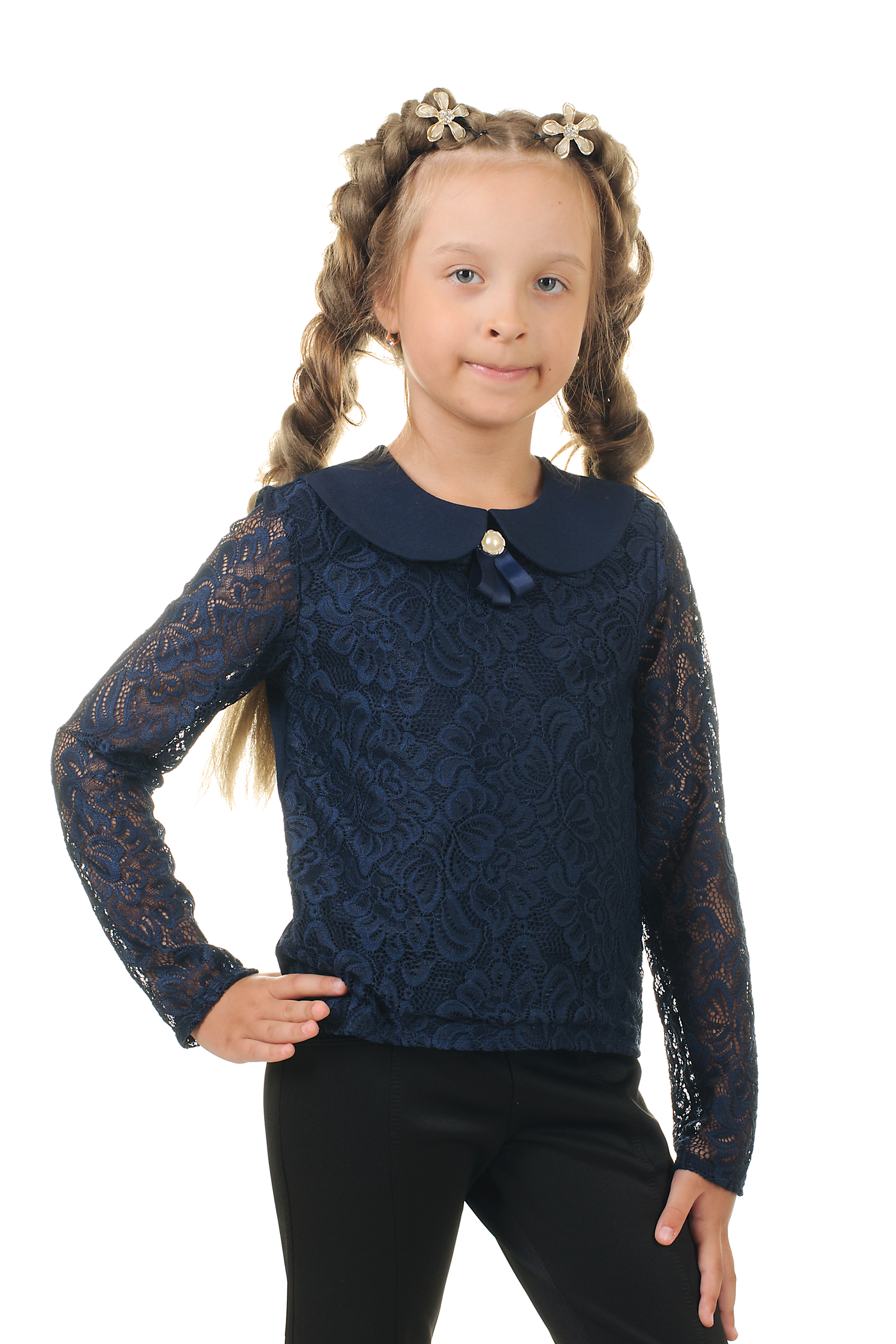 

Кофта школьная ViDa 122 Cиняя (925)