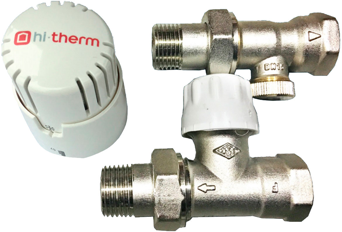 

Комплект подключения радиатора HI-THERM проходной 1/2" (8693470118256)