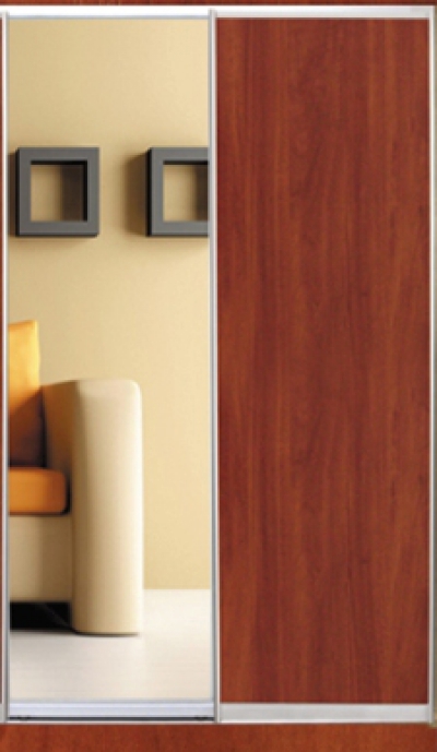 

Шкаф купе Luxe Studio Стандарт-2 ДСП/Зеркало-11 1300x2100x600 двухдверный