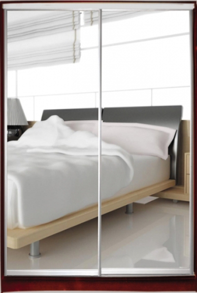 

Шкаф купе Luxe Studio Стандарт-3 Зеркало 1500x2000x450 двухдверный