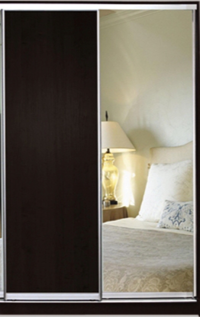 

Шкаф купе Luxe Studio Стандарт-3 ДСП/Зеркало-12 1300x2000x450 двухдверный