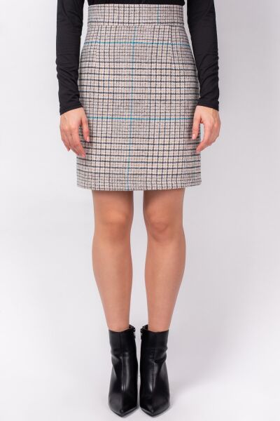 

Юбка Мини Из Плотной Шерстяной Ткани - 4535-Xs