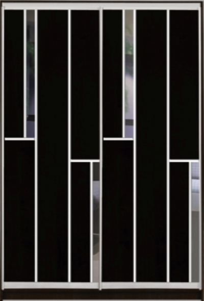 

Шкаф купе Luxe Studio Стандарт-3 ДСП/Зеркало-8 1000x2400x600 двухдверный