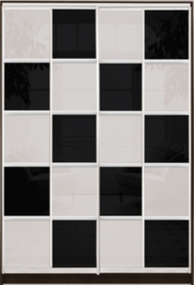 

Шкаф купе Luxe Studio Стандарт-3 Цветной комбинированный фасад-16 1200x2300x600 двухдверный