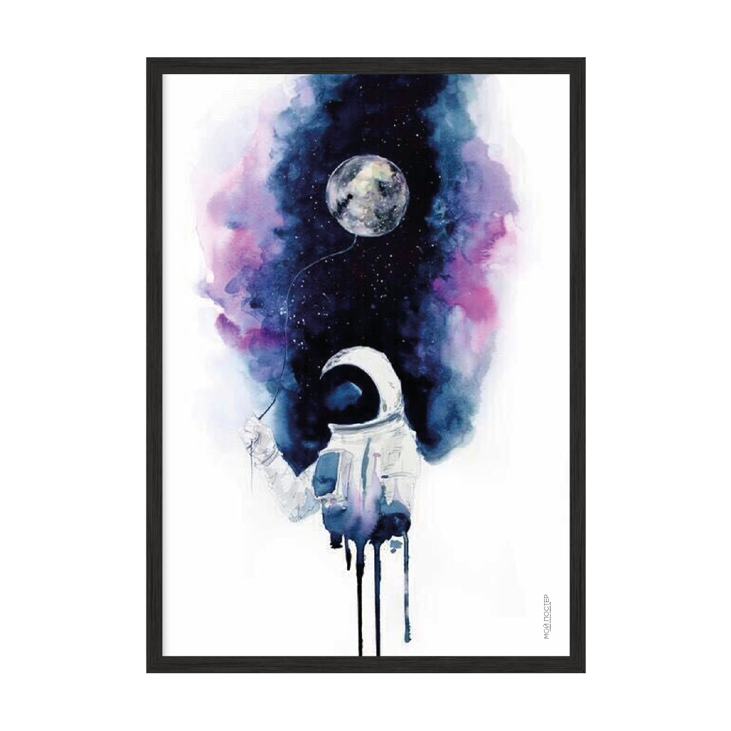 

Постер "Space Art" с антибликовым стеклом 59.6 x 84 см в чёрной рамке