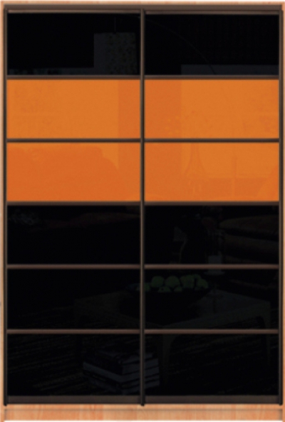 

Шкаф купе Luxe Studio Стандарт-3 Цветной комбинированный фасад-3 1600x2000x450 двухдверный