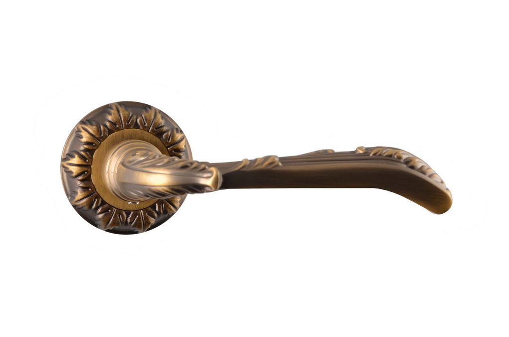 

Ручка Дверная На Розетке Siba Karina Фактурная Бронза