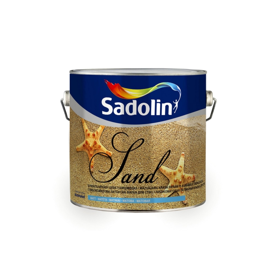 

Структурная краска мягкий песок Sadolin Softsand белая