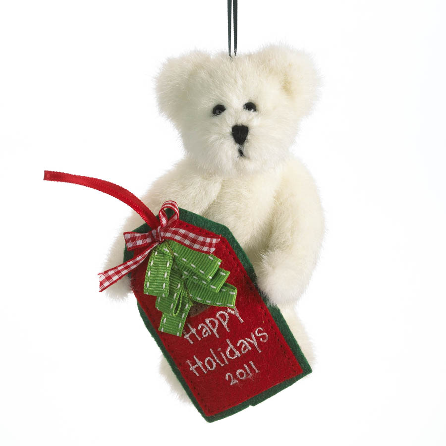 

Американский коллекционный Boyds Bears медведь Holly Белый ( 2051 )