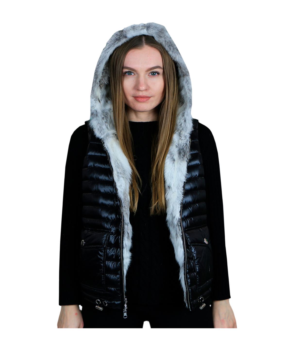 

Двусторонний меховой жилет Guxy S Gu001275
