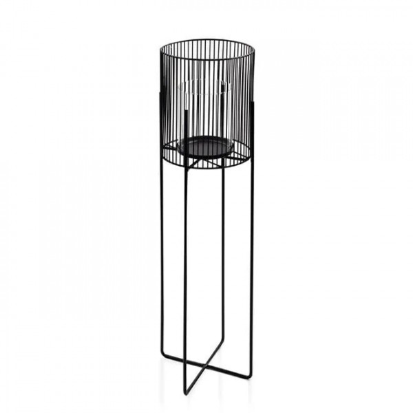 

Подсвечник Flora стеклянный на металлической подставке Cedric H-73 см. 30291