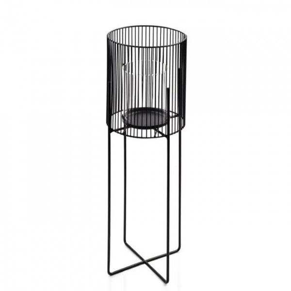 

Подсвечник Flora стеклянный на металлической подставке Cedric H-63 см. 30292