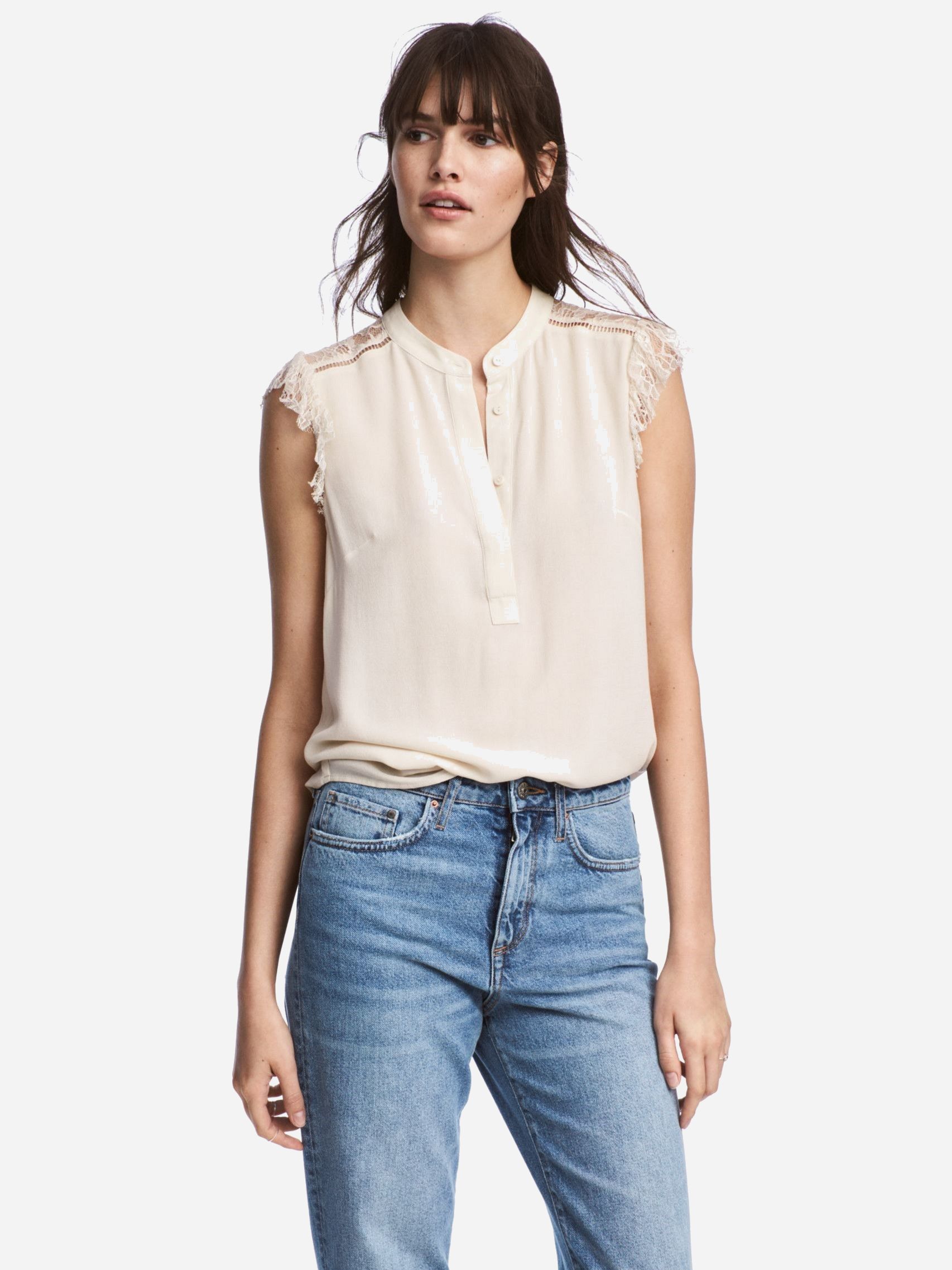 

Блузка H&M 5100176RP1  Кремовая, Блузка H&M 5100176RP1 44 Кремовая