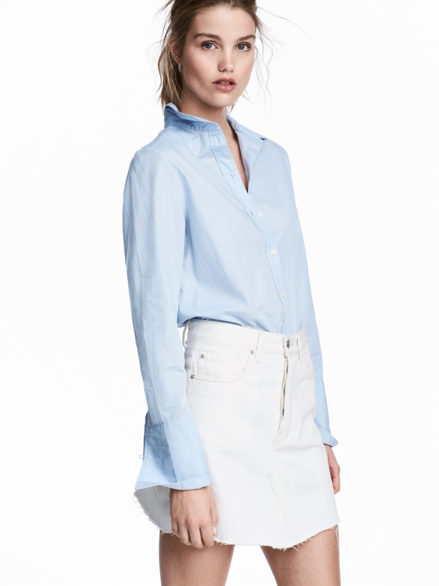 

Юбка джинсовая H&M 5213106RP21 36 Белая
