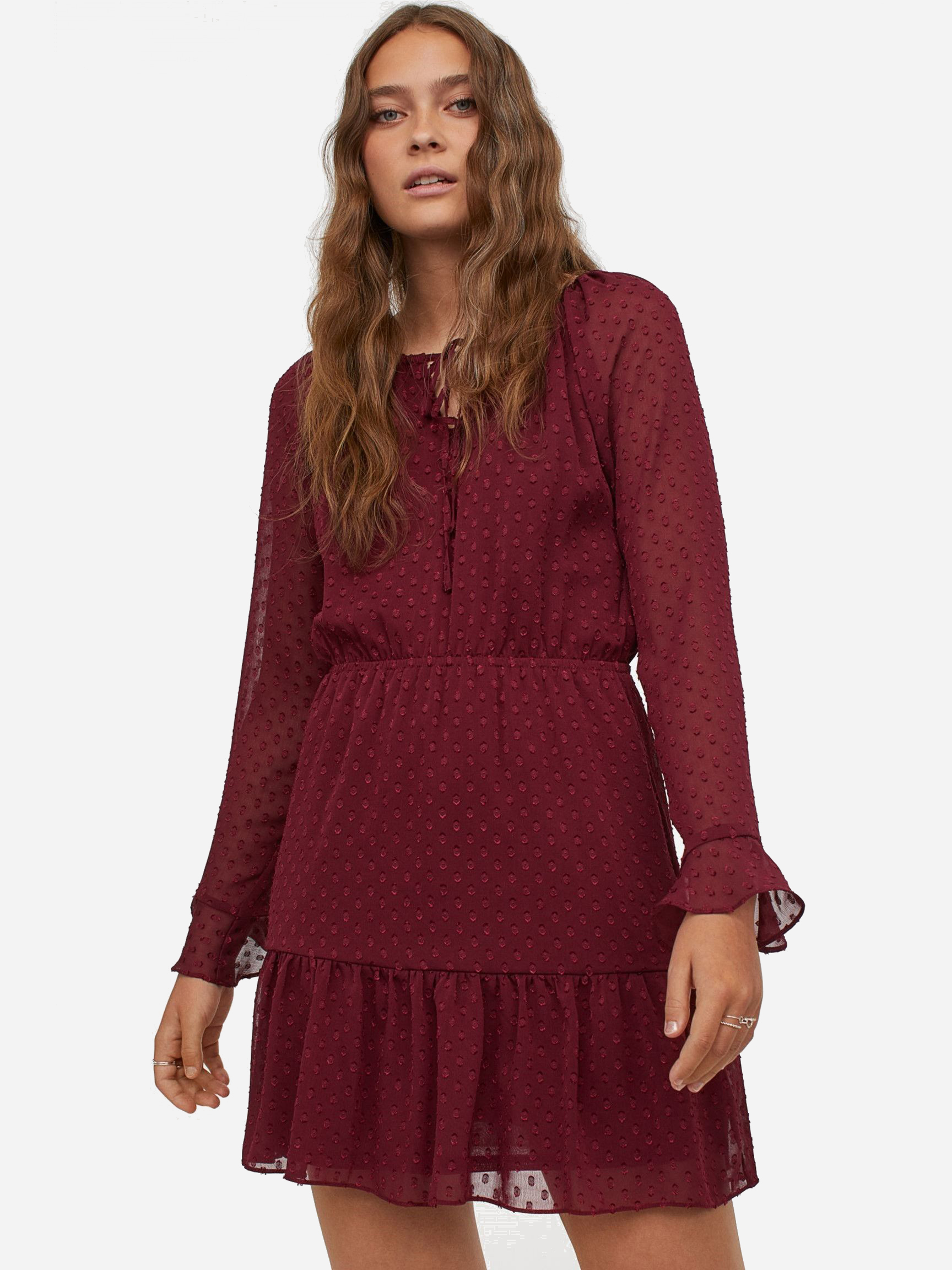 

Платье H&M 8703282dm  Бордовое, Платье H&M 8703282dm 34 Бордовое