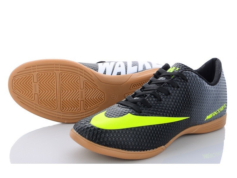 

Мужские футзалки (бампи) Walked VS 35 black-yellow 44 28.5 см