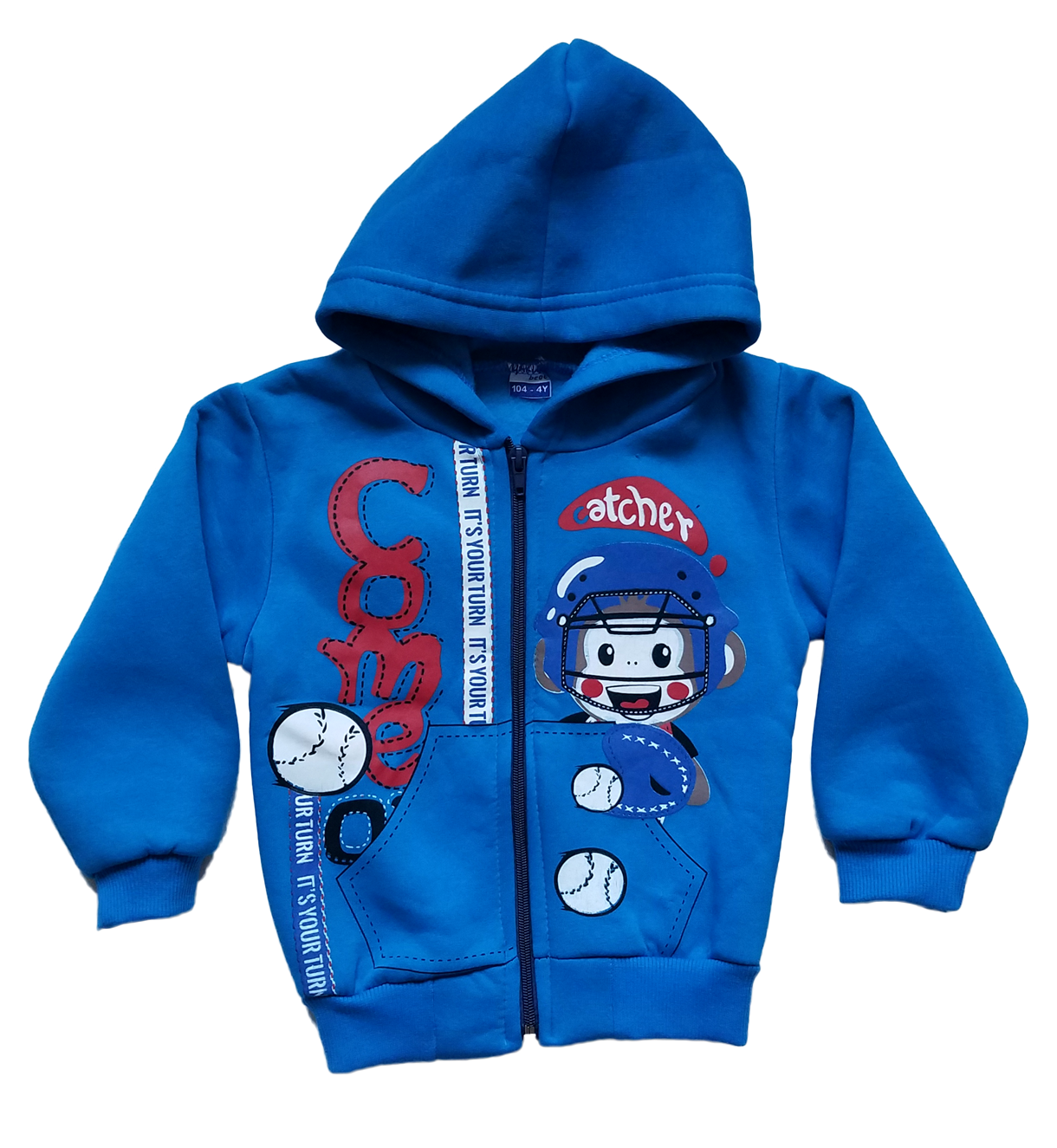 

Кофта с капюшоном на флисе CATCHER Yakup bebe Рост: 104 Размер: 30