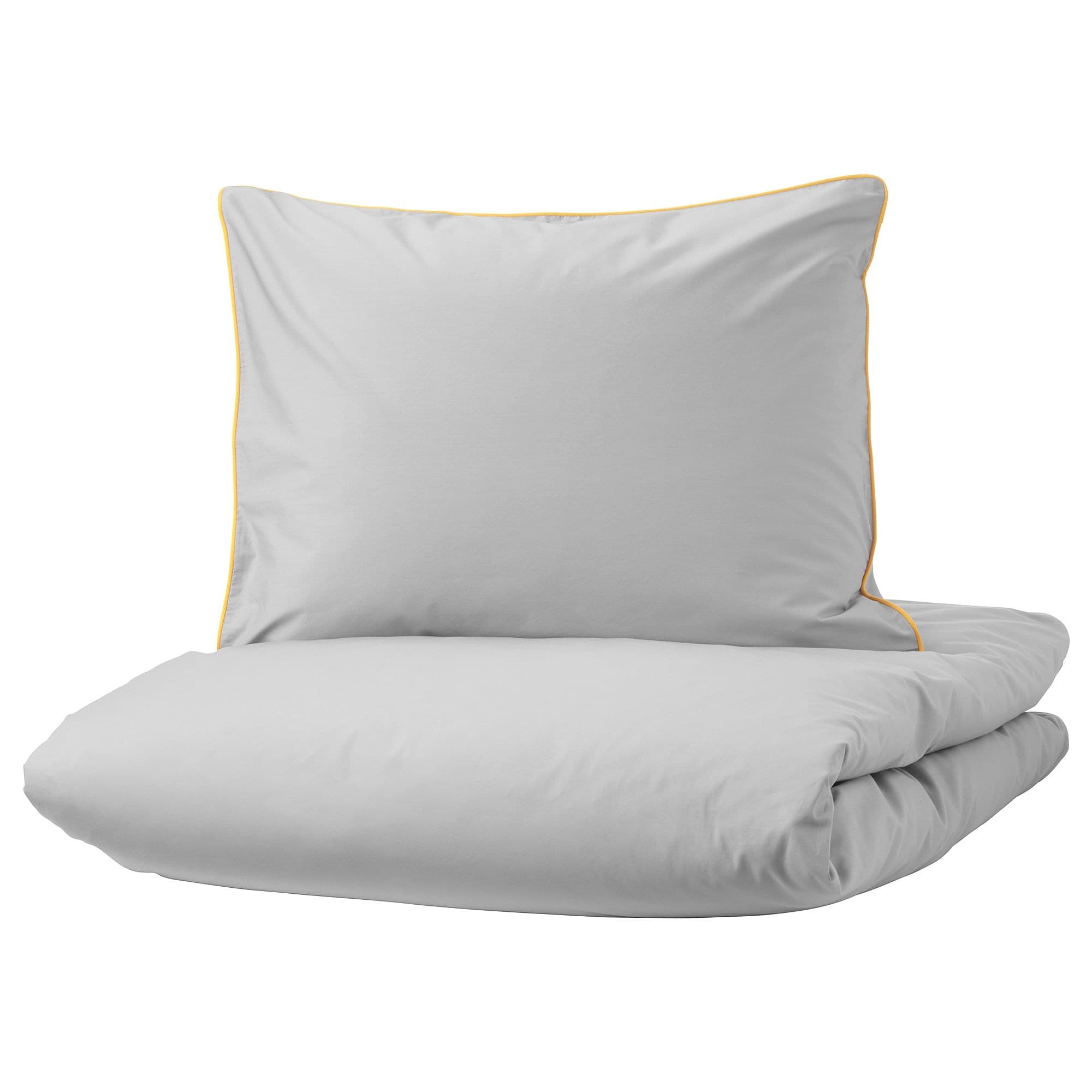 

Комплект постельного белья IKEA КУНГСБЛОММА серый 204.231.31
