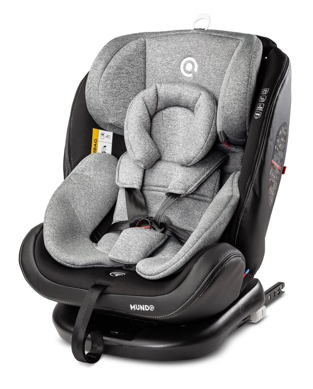 

Автокресло Caretero Mundo группа 0+/1/2/3 (0-36 кг) с системой Isofix + ремень TopTether + 3-ступенчатая регулировка спинки Серый