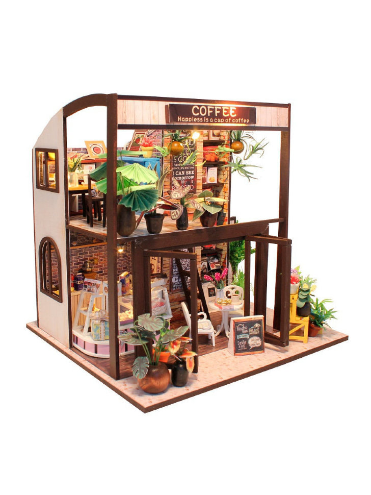 

Румбокс 3D конструктор DIY Cute Room M027 Coffee House
