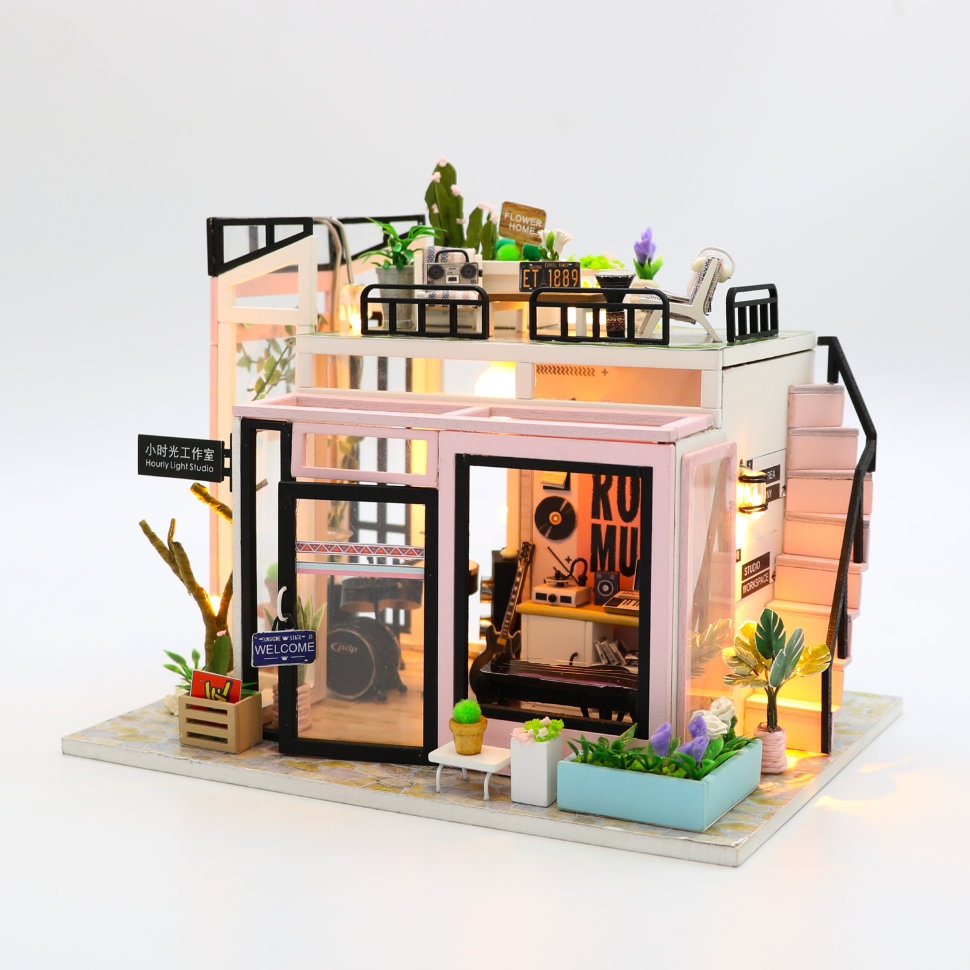 

Румбокс 3D конструктор DIY Cute Room M903 Hourly Light Studio