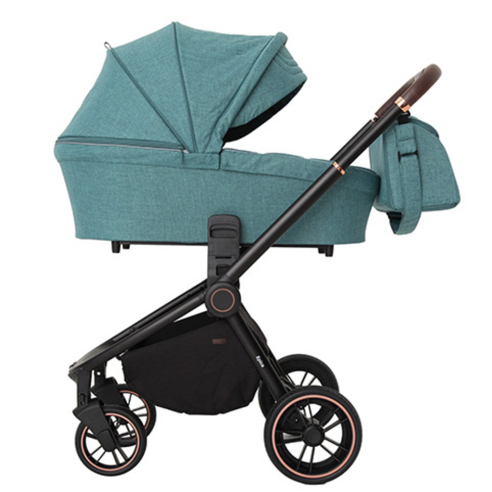 

Коляска универсальная детская с автокреслом CARRELLO Epica CRL-8511/1 (3in1) Tea Green +дождевик