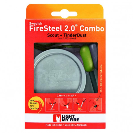 

Набор Light My Fire FireSteel Combo Scout 2.0 + TinderDust Green
