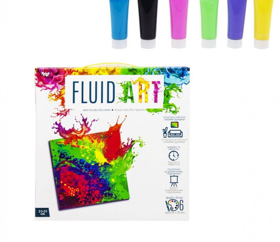 

Набор для рисования Fluid ART Danko Toys FA-01-05 6 цветов (58020004)